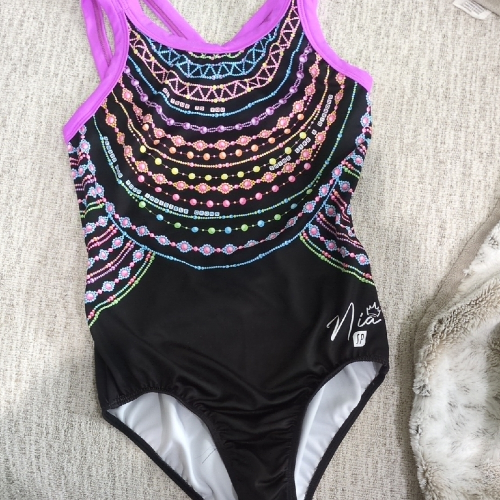 Colorful Beaded Design Swimsuit